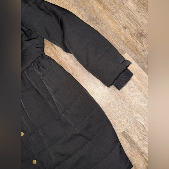 Tulle • Anthropologie • Black Quilted Coat - Picture 4 of 12